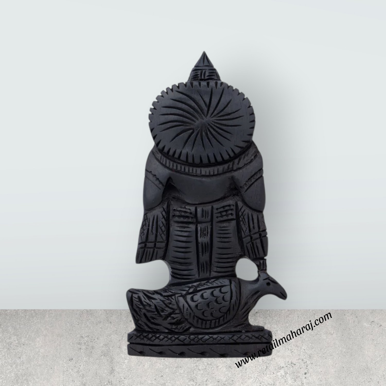 Murugan Statue - 4 x 2.5 Inches | Karungali Statue/ Murugan Idol for Pooja/ 100 Gms Approx - Retail Maharaj