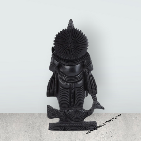 Murugan Statue - 7 Inches | Karungali Murugan Idol/ Ebony Statue for Pooja - Retail Maharaj