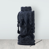 5 Face Ganesh Murti - 4 x 2.75 Inches | Karungali Statue/ Ebony 5 Face Vinayaka Idol for Pooja - Retail Maharaj