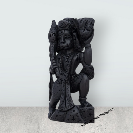 Anjaneya Statue - 4 x 2 Inches | Karungali Statue/ Hanuman Statue for Pooja/ 45 Gms Approx - Retail Maharaj