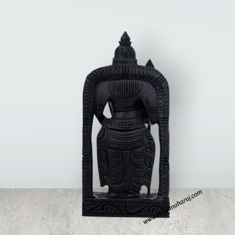 Malaysia Murugan Statue Standing On Base - 6 x 3 Inches | Karungali Statue/ Kartikeya Statue for Pooja - Retail Maharaj
