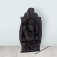 Hand Ganesh Murti - 4 x 2.5 Inches | Karungali Statue/ Vinayaka Statue/ Ganpati Idol for Pooja - Retail Maharaj
