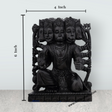 Panchmukhi Hanuman Statue With Base - 6 x 4 Inches | Karungali Statue/ Panchamukha Hanuman Idol for Pooja - Retail Maharaj