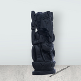 Ganesh Murti - 4 x 2.25 Inches | Karungali Statue/ Vinayaka Idol/ Ganpati Murti for Pooja - Retail Maharaj
