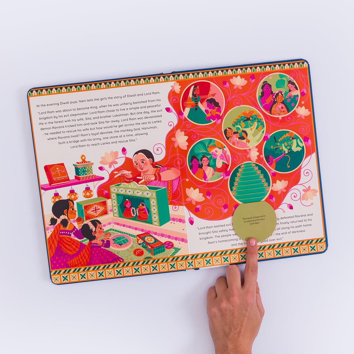 The Festival of Lights: A Lift-the-flap Diwali Celebration (Lift-The-Flap Celebrations) - Retail Maharaj