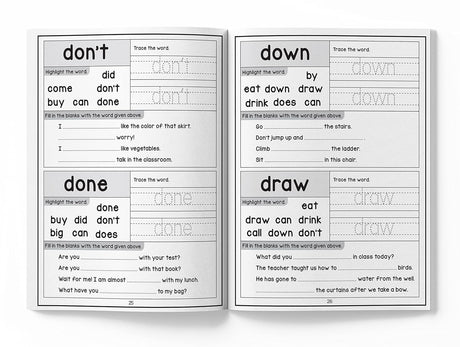 201 Sight Words and Sentences: Activity Book for Children | 800+ Sentences to Read and Practice | Ages 5–8 | 5+ Hours of Learning and Fun - Retail Maharaj