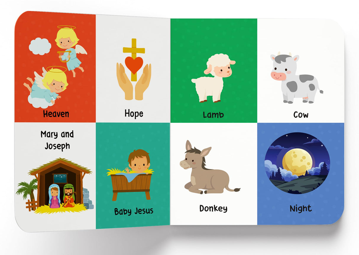 My First 100 Bible Words – Illustrated Christian Board Book for Kids: Learn First Faith-Based Words from the Bible with Bright Pictures & Simple Meanings | Early Spiritual Vocabulary Builder for Toddlers & Preschoolers | Ages 2–6 Years - Retail Maharaj