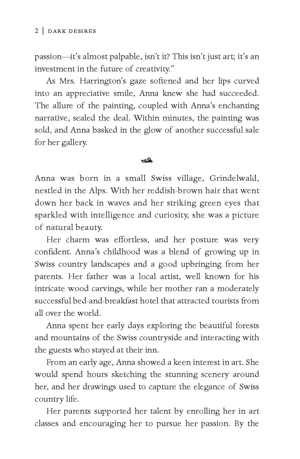 Dark Desires A Novel - The Swiss Obsession - Retail Maharaj