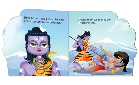 My First Shaped Board Book: Illustrated Lord Shiva Hindu Mythology Picture Book for Kids Age 2+ (Indian Gods and Goddesses) - Retail Maharaj
