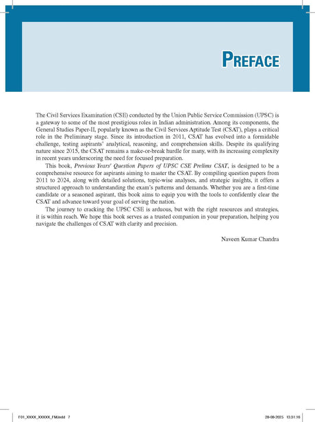15 Years' UPSC CSAT Previous Years' Papers (2011-2025) General Studies Paper 2 2026 | 2025 Prelims fully solved paper | Includes Practice & Logical reasoning sets - Retail Maharaj