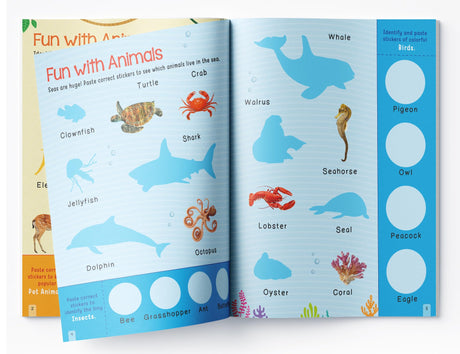 100 Words Reusable Sticker Book For Children - Retail Maharaj