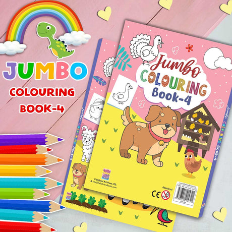 Jumbo Colouring Book 4 - Retail Maharaj