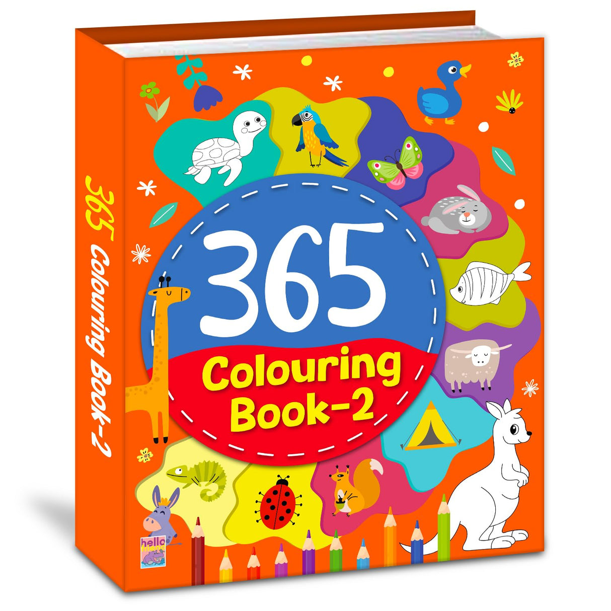 Hello Friend 365 Smart Coloring Book For Kids, Children and Toddlers: Best Big Picture Drawing and Painting Book with 365 Pages - Ages 2-8 Years - Retail Maharaj