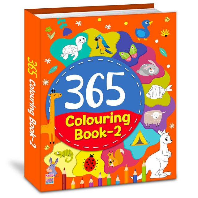 Hello Friend 365 Smart Coloring Book For Kids, Children and Toddlers: Best Big Picture Drawing and Painting Book with 365 Pages - Ages 2-8 Years - Retail Maharaj