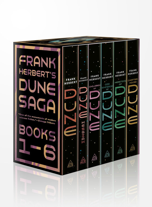 Frank Herbert's Dune Saga 6-Book Boxed Set: Dune, Dune Messiah, Children of Dune, God Emperor of Dune, Heretics of Dune, andChapterhouse: Dune - Retail Maharaj
