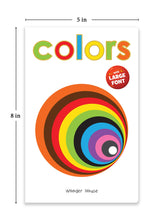 Colors – Early Learning Board Book with Large Font: Brightly Illustrated Colour Recognition Book for Kids | Big Board Books Series for Babies, Toddlers & Preschoolers | Learn Basic Colours with Bold Text & Clear Pictures | Ages 0–5 Years - Retail Maharaj