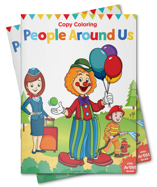 Little Artist Series People Around Us: Copy Colour Books - Retail Maharaj