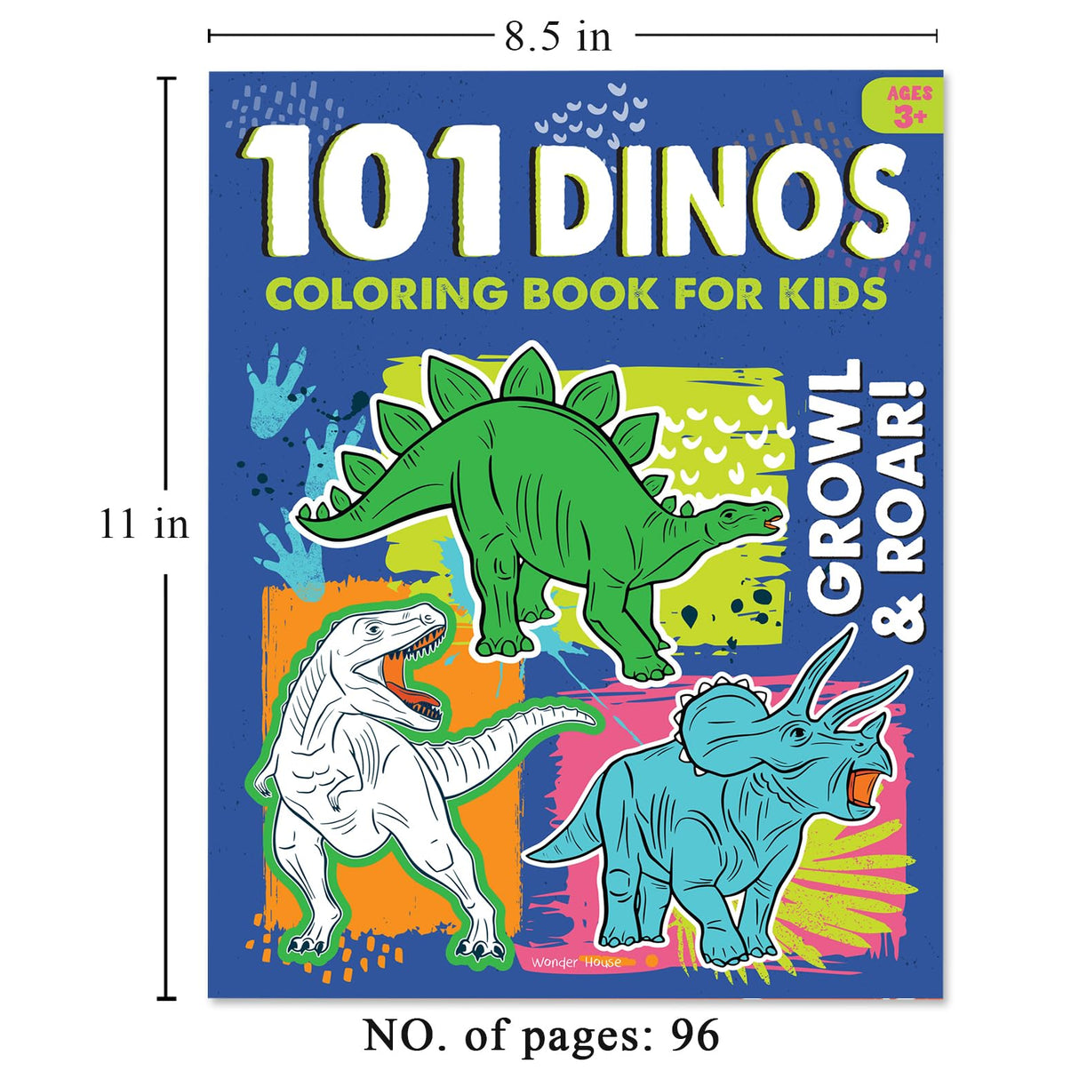 101 DINO Coloring Book For Kids - Retail Maharaj