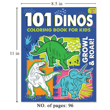 101 DINO Coloring Book For Kids - Retail Maharaj