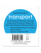My First Book of Transport | First Vehicle Board Book for Babies, Toddlers & Preschoolers | Learn About Cars, Trains, Planes & More with Bright Pictures | Early Learning Book for Kids Ages 0-3 Years - Retail Maharaj