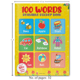 100 Words Reusable Sticker Book For Children - Retail Maharaj