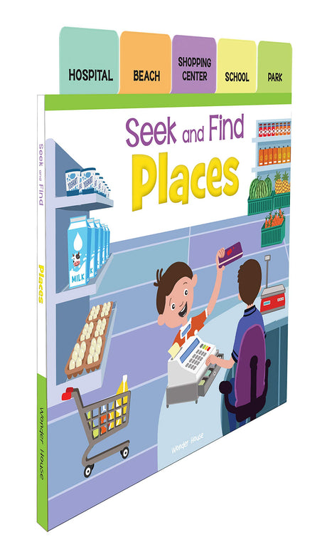 Seek And Find - Places : Early Learning Board Books With Tabs - Retail Maharaj