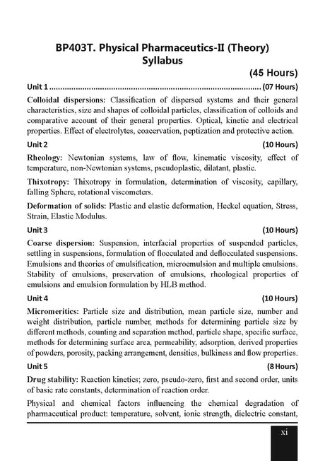 A Textbook of Physical Pharmaceutics II for the Students of B.Pharm 4th Semester - Retail Maharaj