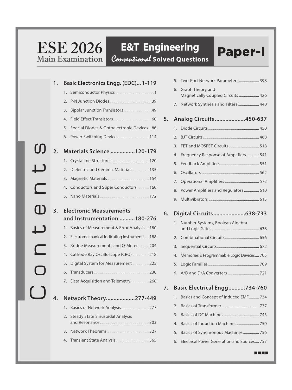 ESE 2026: Mains Examination: Electronics and Telecommunication Engineering (E&T) Volume-I Chapterwise & Topicwise Conventional Solved Papers | 25 Years Solved PYQs 2001-2025 | Fully Solved - Retail Maharaj