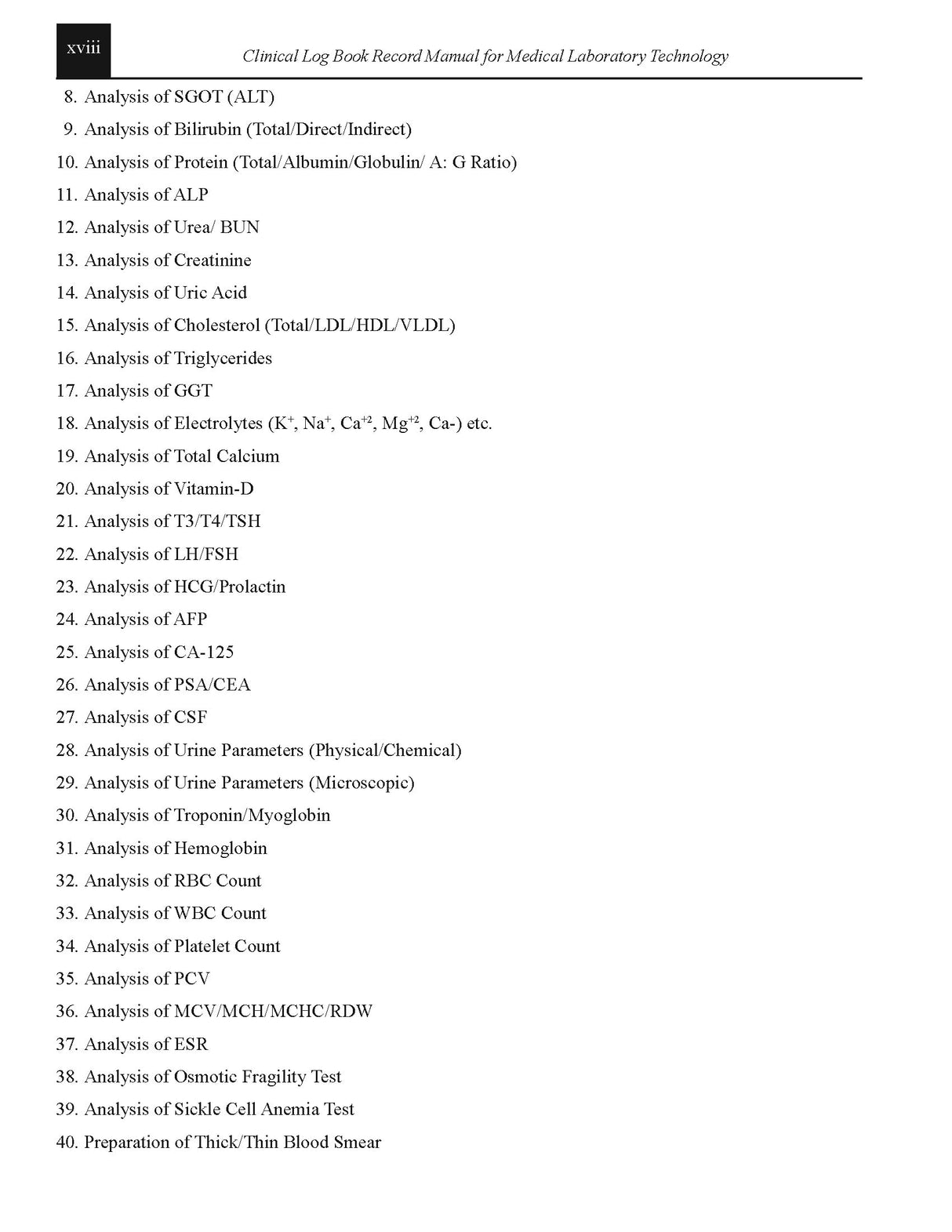 Clinical Log Book Record Manual for Medical Laboratory Technology - Retail Maharaj