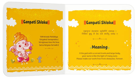 Shlokas and Mantras for Kids – Illustrated Padded Board Book: Simple Sanskrit Shlokas with English & Hindi Translations | First Spiritual Book to Teach Indian Culture, Values & Devotional Practices | Book for Toddlers, Preschoolers & Early Readers | Ages - Retail Maharaj