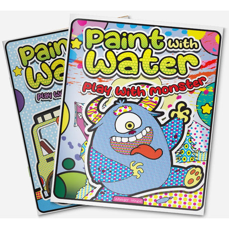 Paint with Water: Play with Monsters Spooky and silly monster scenes come alive with water! | Easy, mess-free painting | Ages 3–6 | 1+ Hour of Fun and Imagination - Retail Maharaj