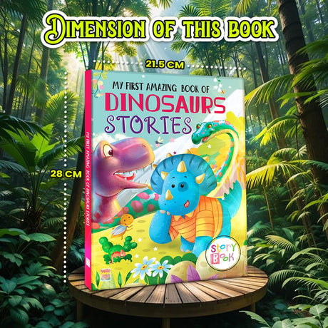 My First Amazing Dinosaurs Story Book with Bestime Fun and Colorful for Kids, Children and Toddlers - Ages 2+ Years - Retail Maharaj