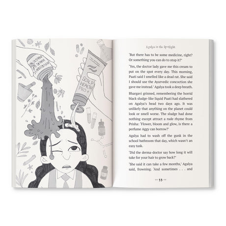 Agalya in the Spotlight | A Fresh, Modern Twist to Rapunzel | Fun Illustrations | Themes of Beauty, Friendship, Resilience and Courage | Ages 8 + | Story Book for Kids - Retail Maharaj
