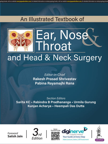 AN ILLUSTRATED TEXTBOOK OF EAR, NOSE & THROAT AND HEAD & NECK SURGERY - Retail Maharaj