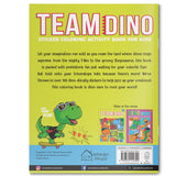 Team Dino Sticker Coloring Book For Kids - Retail Maharaj