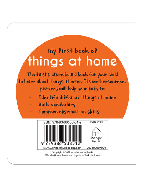 My First Book of Things at Home | First Everyday Objects Board Book for Babies, Toddlers & Preschoolers | Learn About Household Items with Bright, Real-Life Pictures | Early Learning Book for Kids Ages 0-3 Years - Retail Maharaj