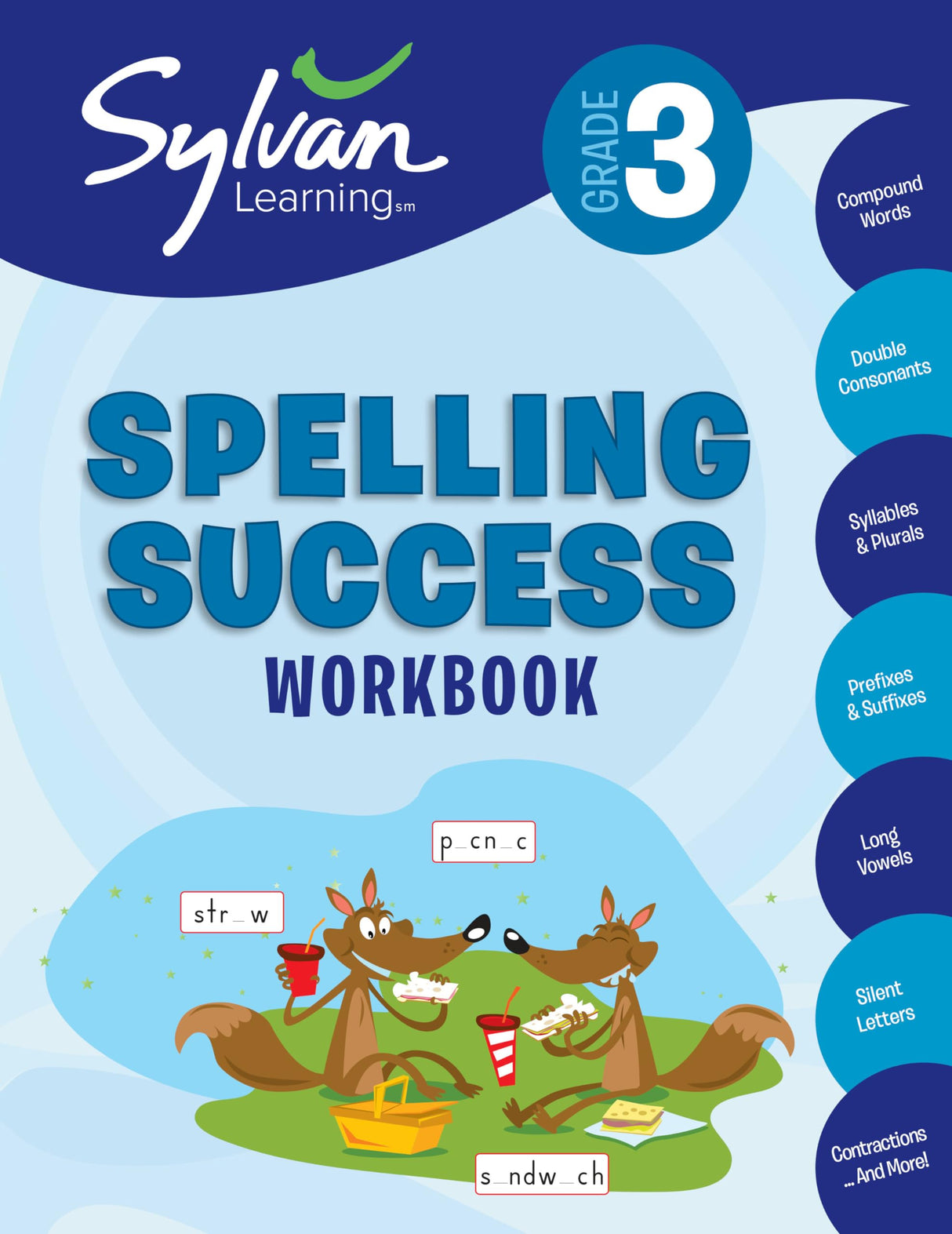 3rd Grade Spelling Success Workbook: Compound Words, Double Consonants, Syllables and Plurals, Prefixes and Suffixes, Long Vowels, Silent Letters, Contractions, and More - Retail Maharaj