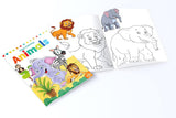 Little Artist Copy Colouring Books: Set of 8 (Birds, Sea Animals, Fruits, Animals, Vegetables, Dinosaurs, Cars and People Around Us) - Retail Maharaj