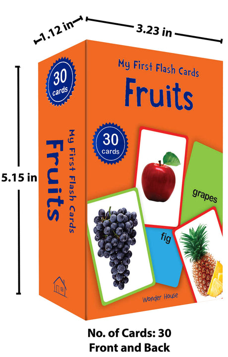 My First Flash Cards Fruits : 30 Early Learning Flash Cards For Kids - Retail Maharaj