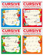 Cursive Handwriting Practice Workbooks (Set of 4): Small Letters, Capital Letters, Joining Letters & Word Families | Level 1 | Ages 5–8 | Build Writing Skills with Fun Exercises - Retail Maharaj