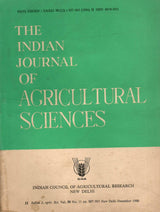 The Indian Journal Of Agricultural Sciences - Vol. 50 , Nos. 1 to 12 ( Jan 1980 to Dec. 1980 ) ( Set Of 12 Books )