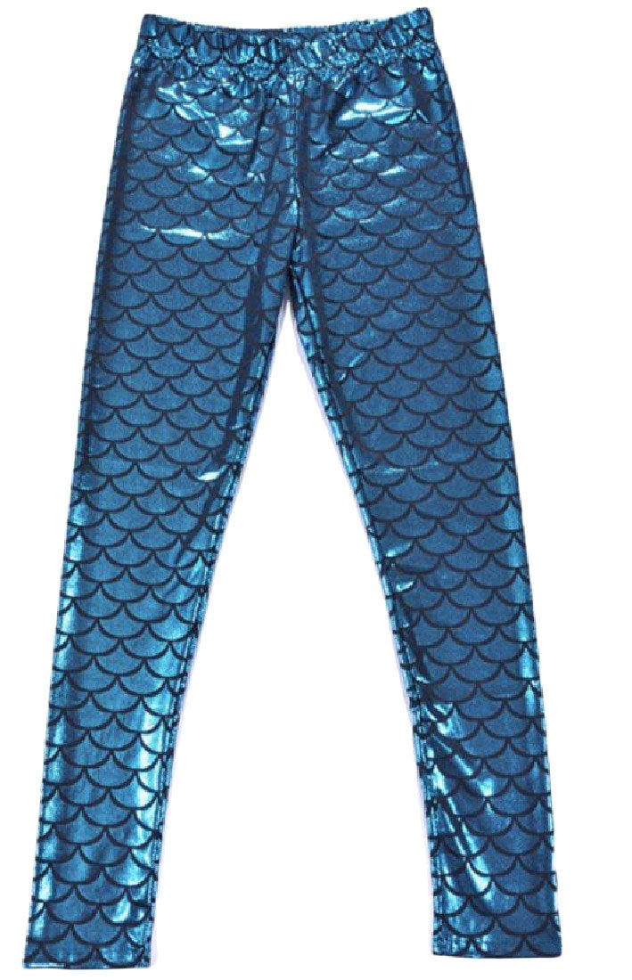 VividYouWomen Women's Dry-Fit Scale Mermaid Printed Luxury Running Leggings M US Medium Pattern9 - Retail Maharaj