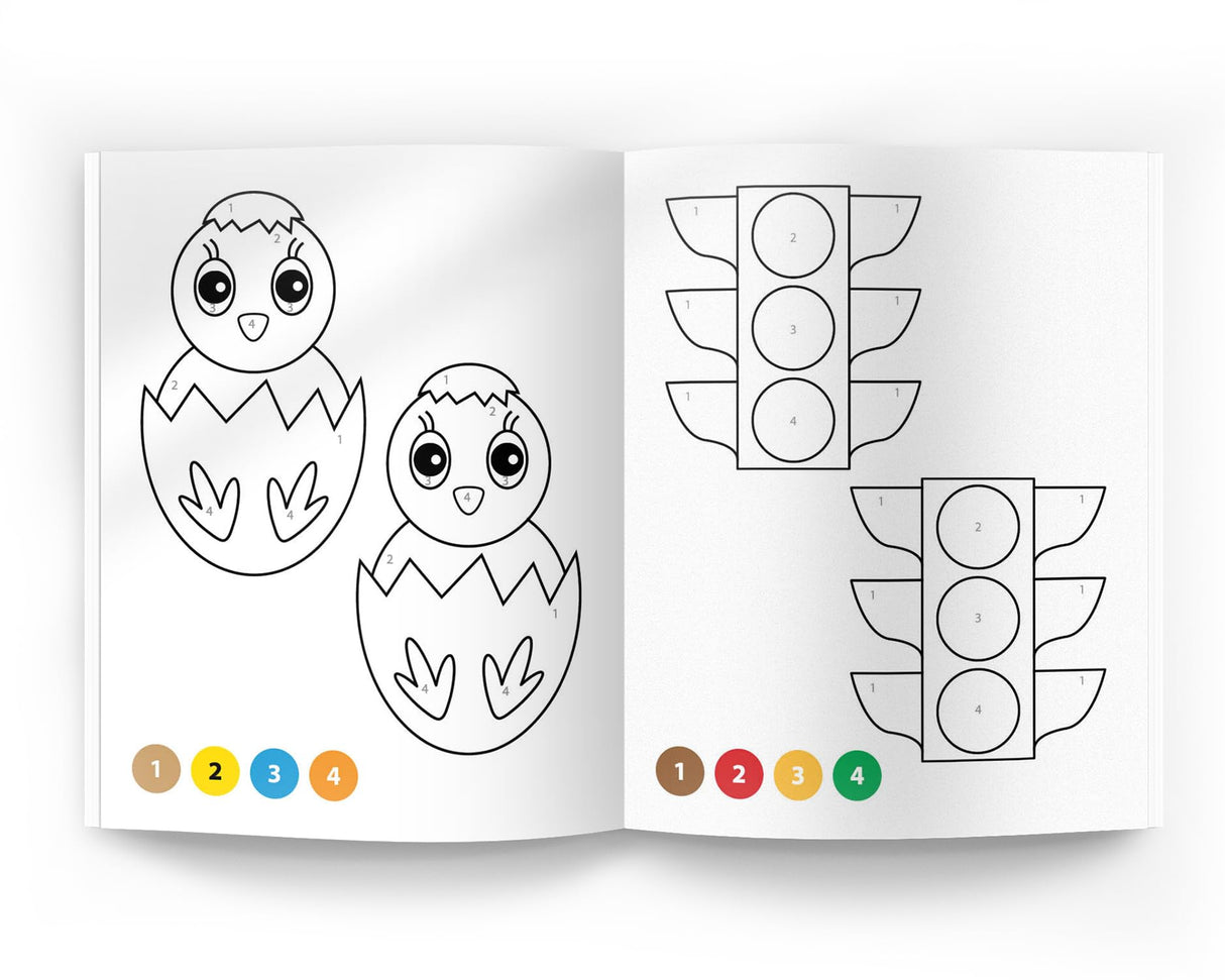 101 Color by Numbers: Fun Activity Book for Children | Learn Number Recognition & Color Matching | Ages 4–7 | Hours of Creative Learning Fun - Retail Maharaj