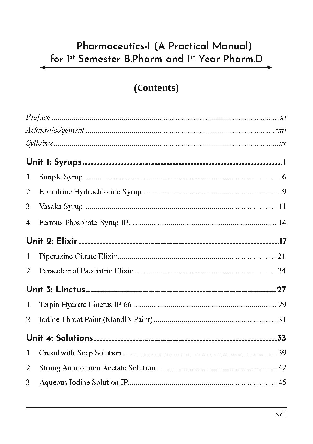 Pharmaceutics-I (A Practical Manual) for 1st Semester B.Pharm and 1st Year Pharm.D - Retail Maharaj