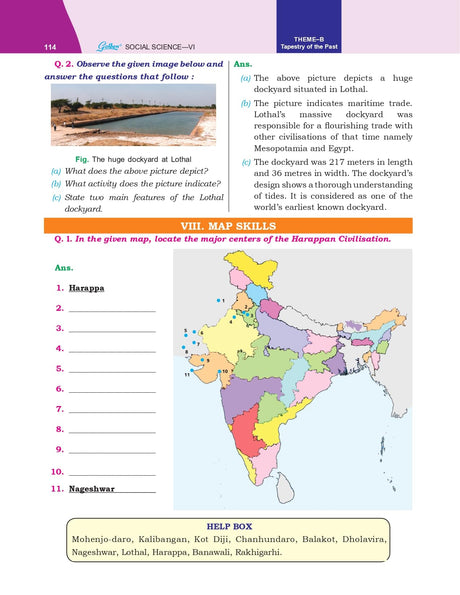 Golden Social Science Study Material Based on NEW NCERT EXPLORING SOCIETY: INDIA AND BEYOND Class-6 | CBSE 2026 Exams | NCERT Textual Question | Sample Q. Papers | Objective Type Q. | Video Animation - Retail Maharaj