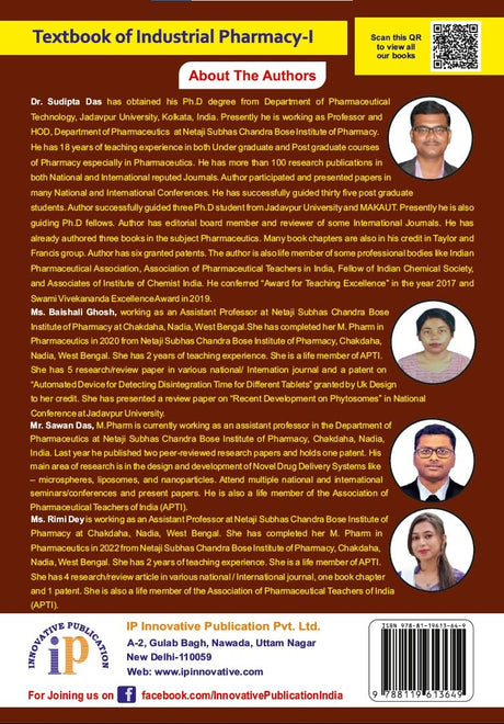 Textbook of Industrial Pharmacy-I for the Students of B.Pharm 5 Semester (First Edition, October 2024) - Retail Maharaj