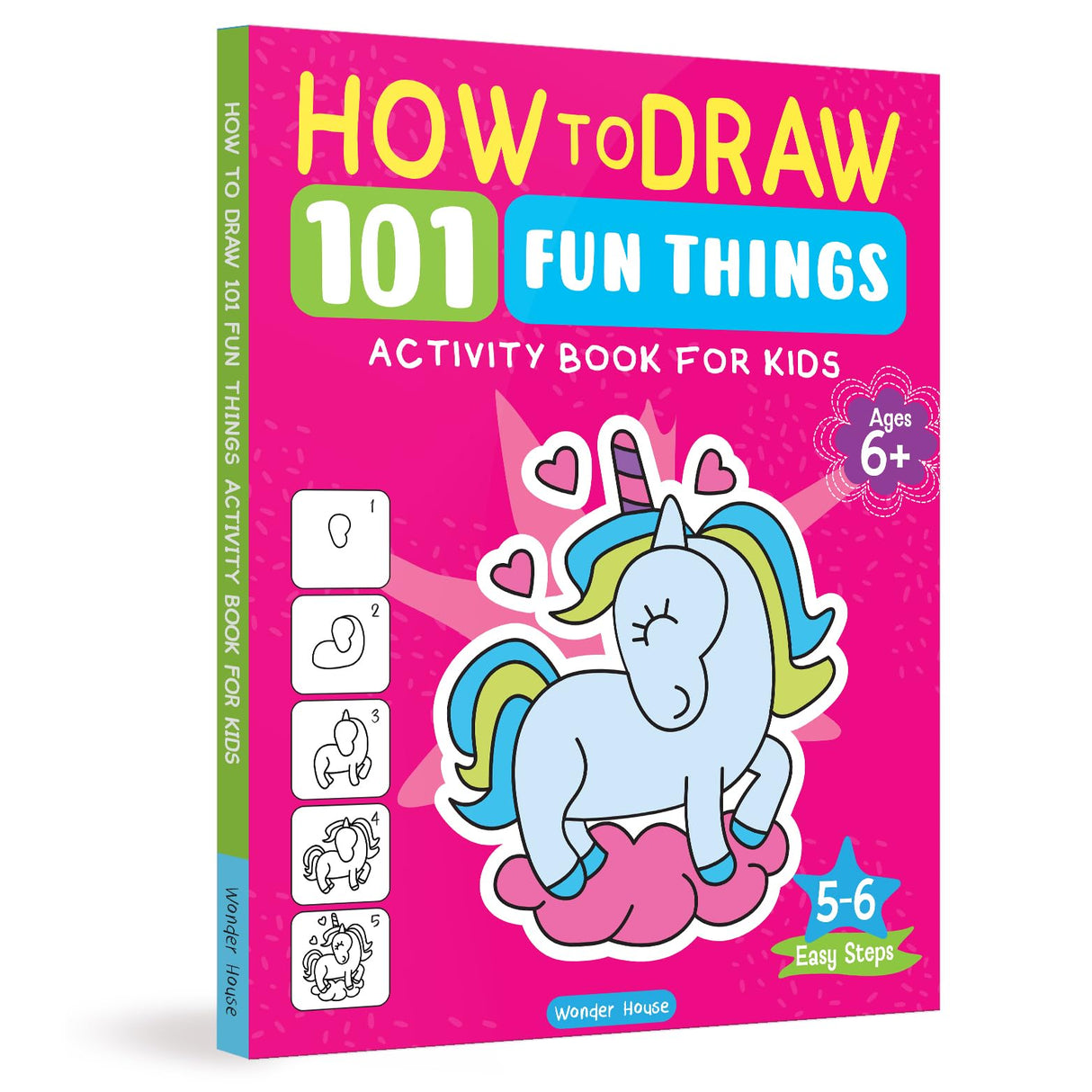 How to Draw: 101 Fun Things | Step-by-Step Drawing Activity Book for Kids | Ages 5+ | Boost Creativity & Confidence Through Art - Retail Maharaj