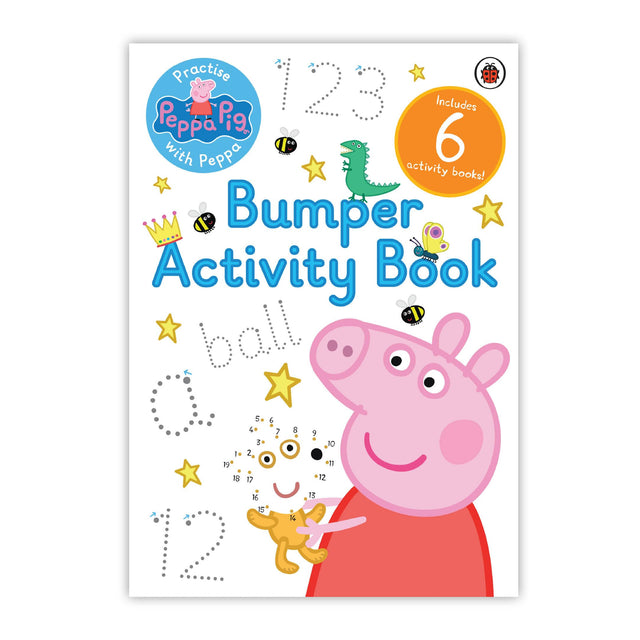 Peppa Pig: Practise with Peppa: Bumper Activity Book (Set of 6) | Practise and Play with 100+ Fun Activities - Writing, Drawing, and Counting | Ideal Gift for Young Peppa Pig Fans - Retail Maharaj