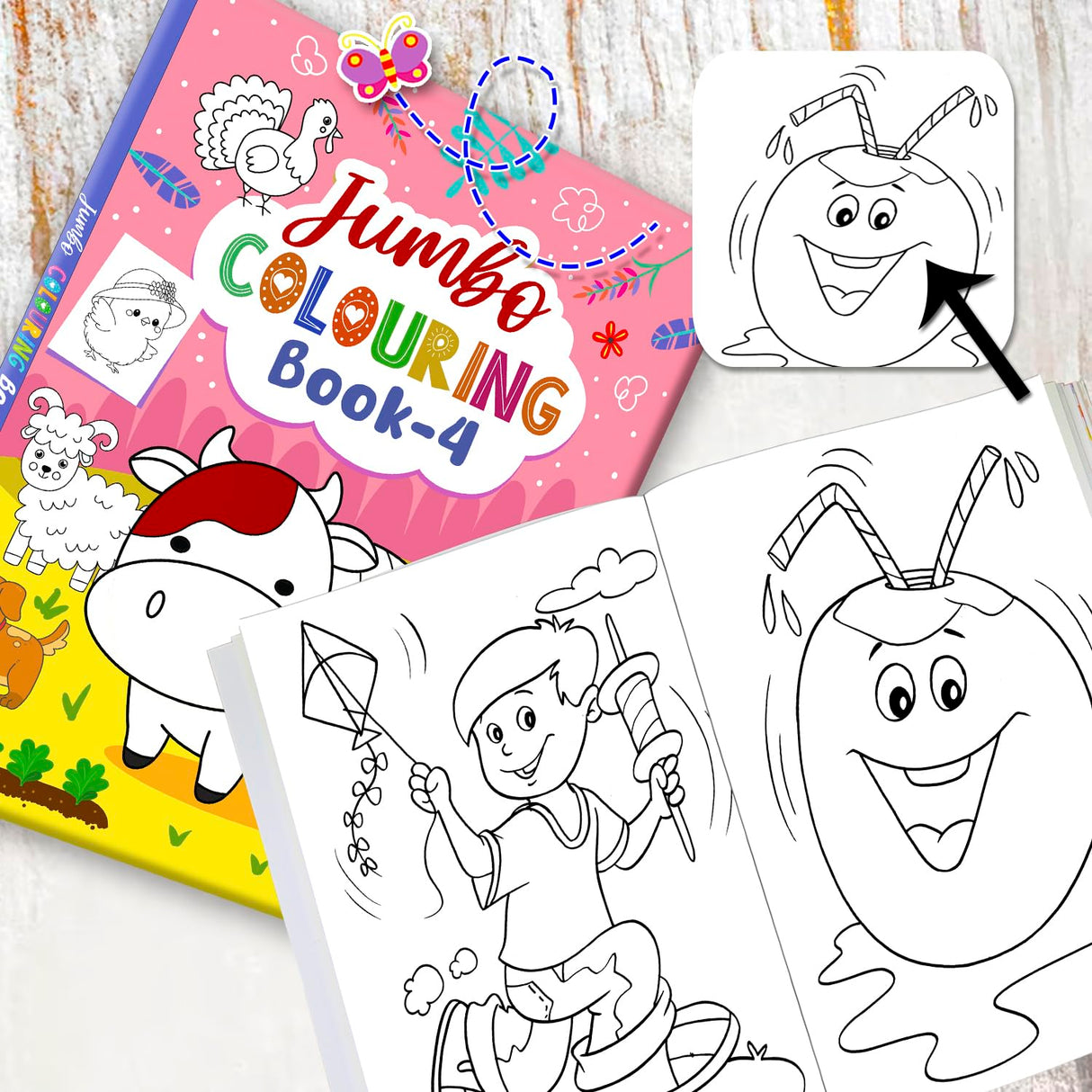 Jumbo Colouring Book 4 - Retail Maharaj
