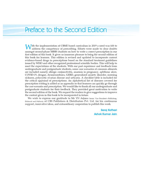 Manual Of Prescription Writing With Cases Scenarios 2Ed (Pb 2024) - Retail Maharaj